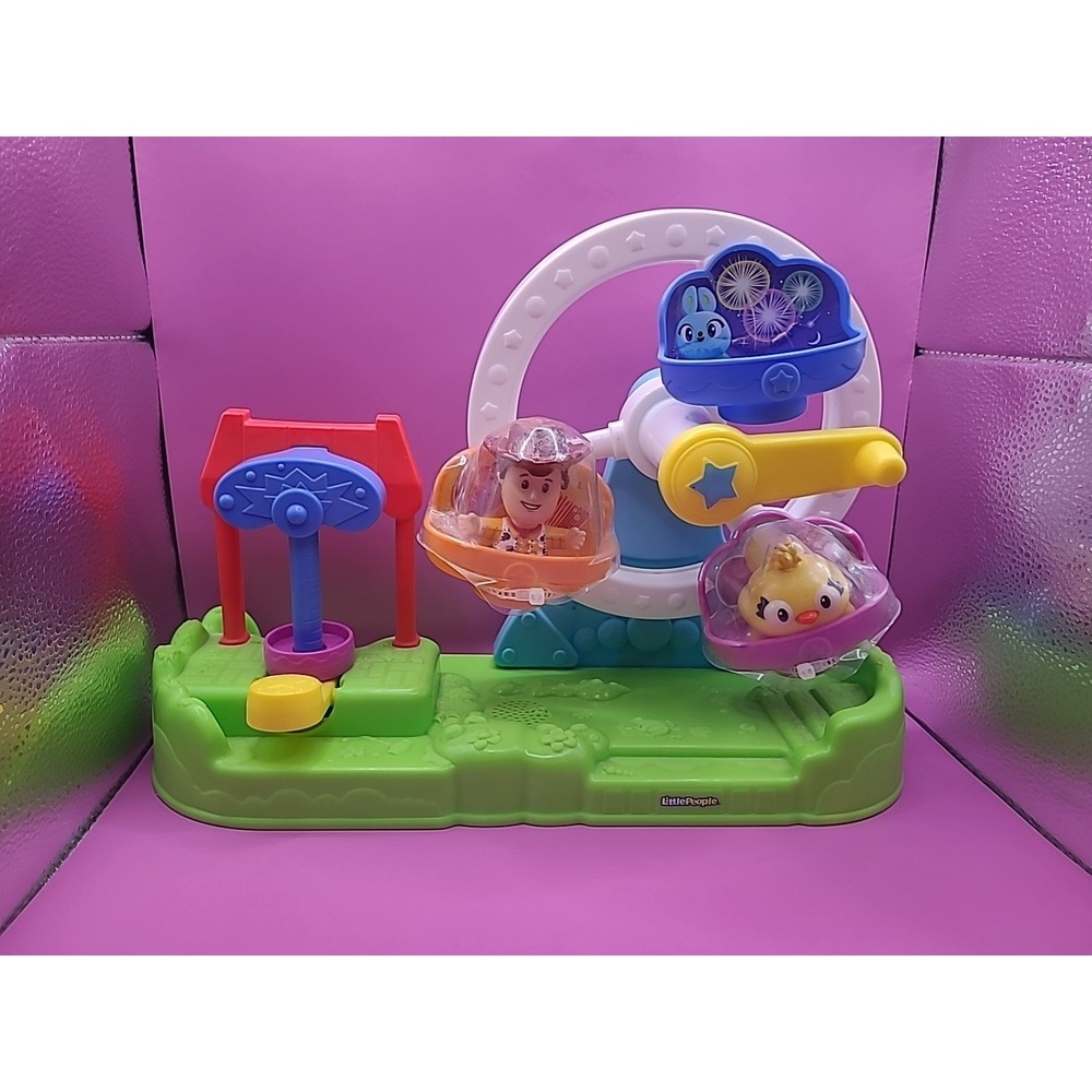 2018 Little People Toy‎ Story 4 Ferris Wheel Fisher Price Music Woody Complete